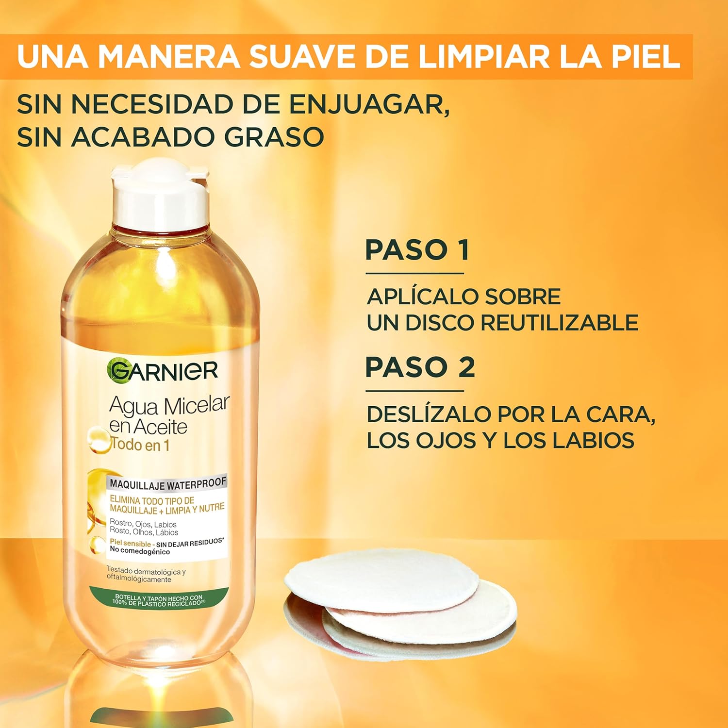 GARNIER Skin Active, Agua micelar 400ML